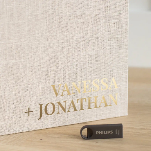 Picture of Linen USB Box