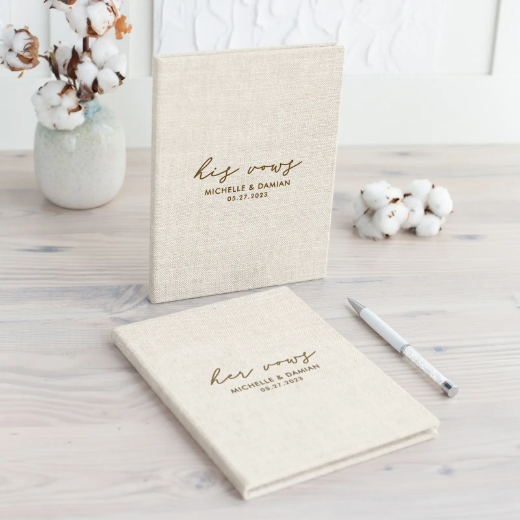 Picture of Linen Vow Book