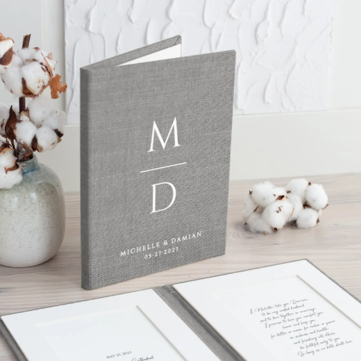 Picture of Linen Vow Book