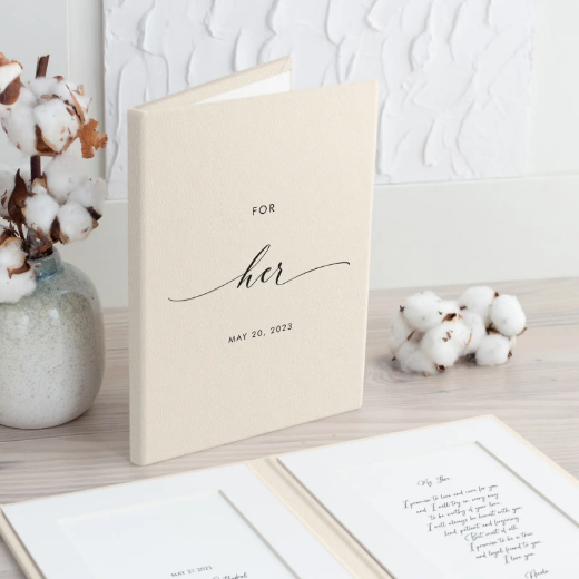 Picture of Eco Leather Vow Book UV