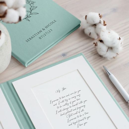 Picture of Eco Leather Vow Book UV