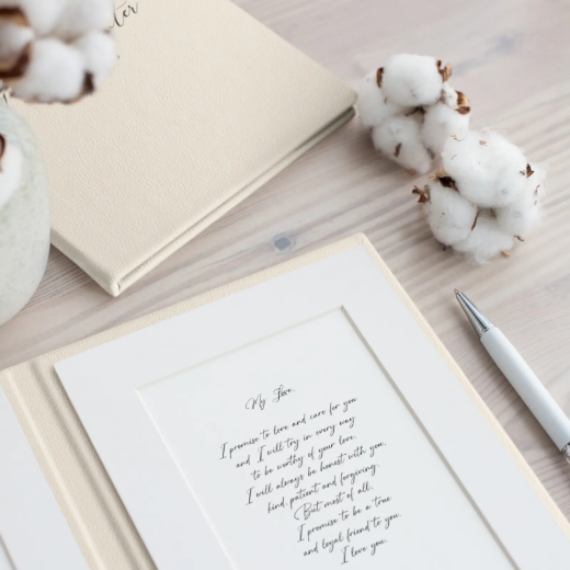 Picture of Leather Vow Book UV