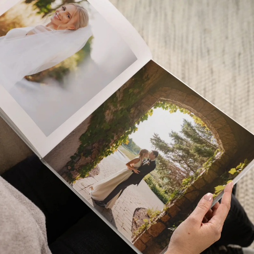 Picture of Eco Leather Hard Cover Wedding Photo Book