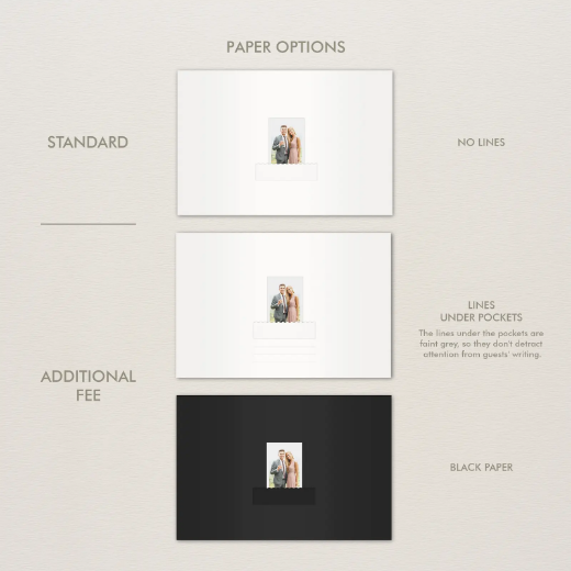 Picture of Linen Wedding Guest Book Vertical W165