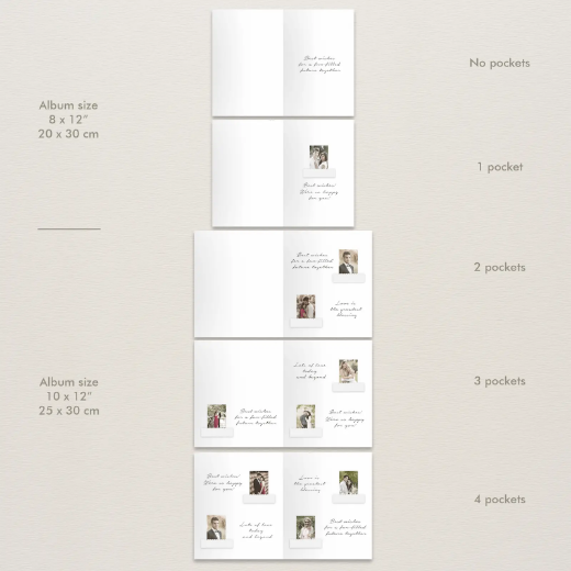 Picture of Linen Wedding Guest Book Vertical W165