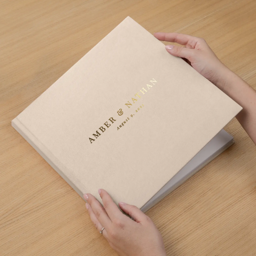 Picture of Velvet Hard Cover Wedding Photo Book