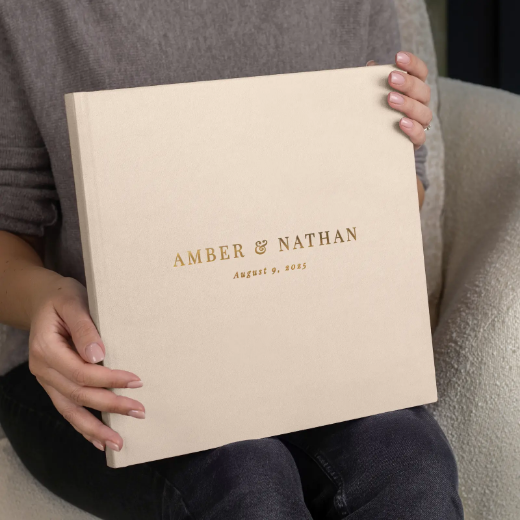 Picture of Velvet Hard Cover Wedding Photo Book