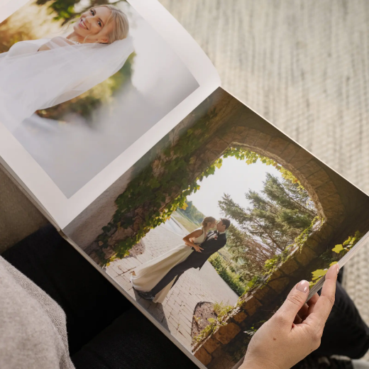 Picture of Velvet Hard Cover Wedding Photo Book