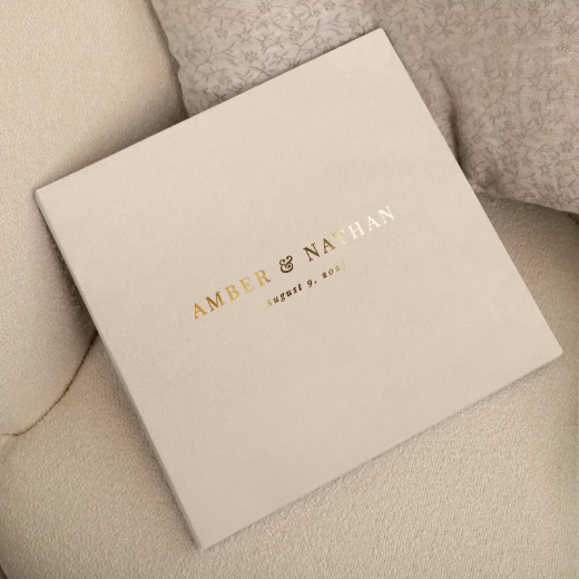 Picture of Velvet Hard Cover Wedding Photo Book