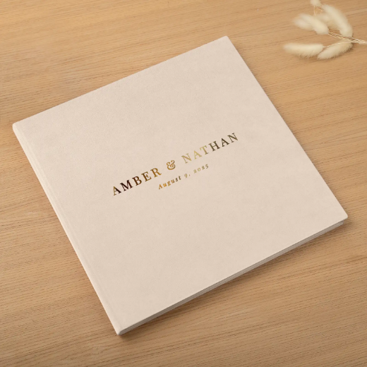 Picture of Velvet Hard Cover Wedding Photo Book