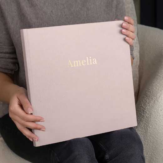 Picture of Velvet Hard Cover Baby Photo Book