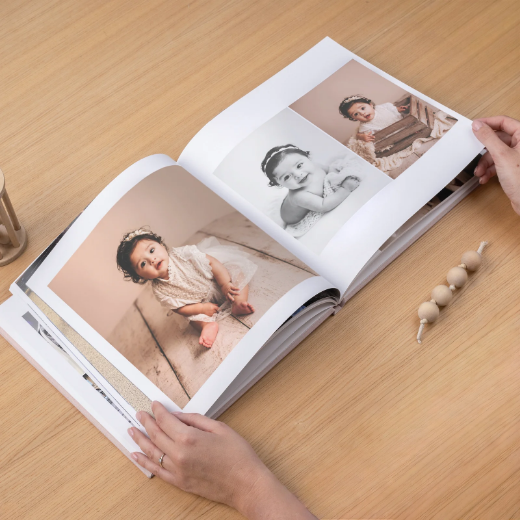 Picture of Velvet Hard Cover Baby Photo Book