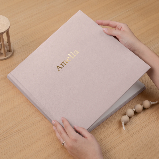 Picture of Velvet Hard Cover Baby Photo Book