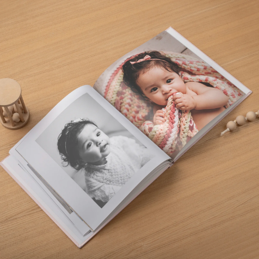 Picture of Velvet Hard Cover Baby Photo Book