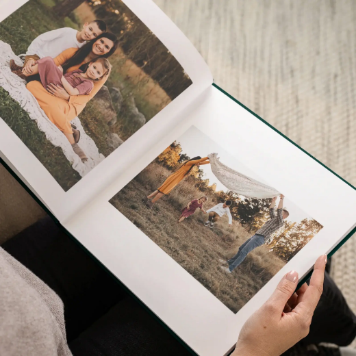 Picture of Velvet Hard Cover Family Photo Book