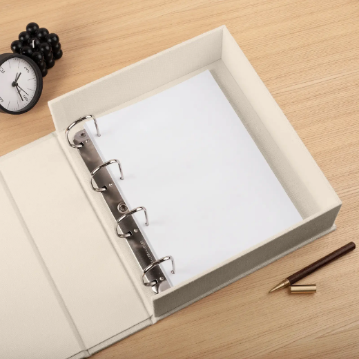 Picture of Linen Ring Binder Box