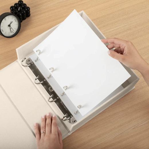 Picture of Linen Ring Binder Box