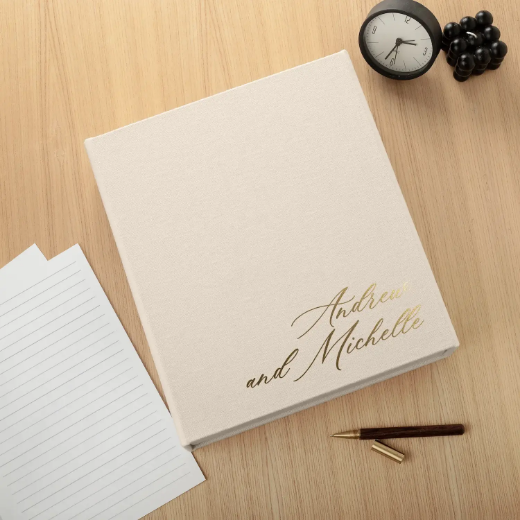 Picture of Linen Ring Binder Box