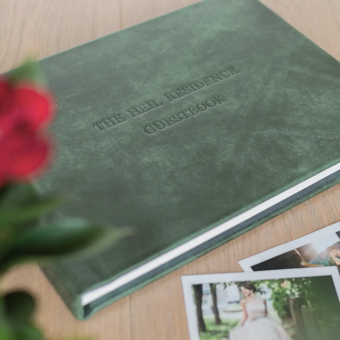 Picture of Leather Wedding Guest Book