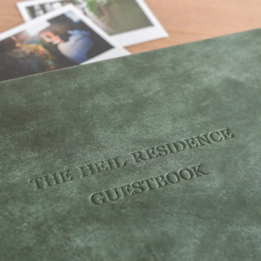 Picture of Leather Wedding Guest Book