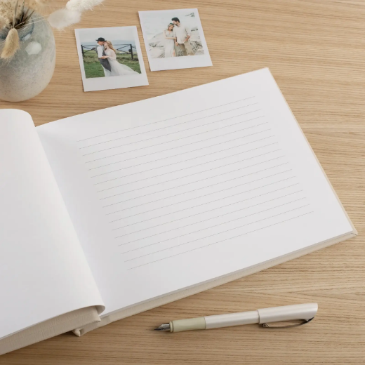 Picture of Eco Leather Wedding Guest Book