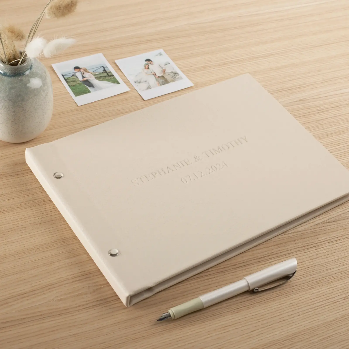 Picture of Eco Leather Wedding Guest Book