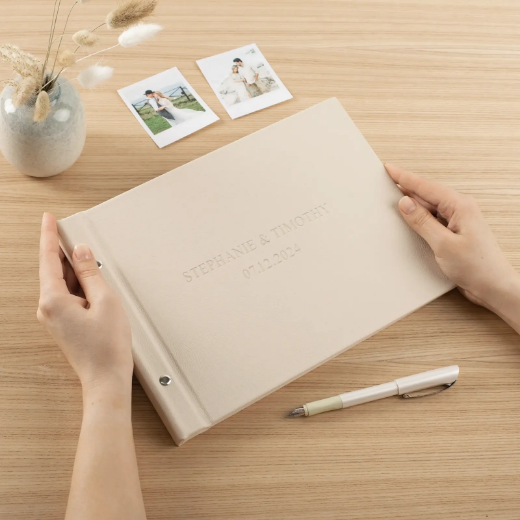 Picture of Eco Leather Wedding Guest Book
