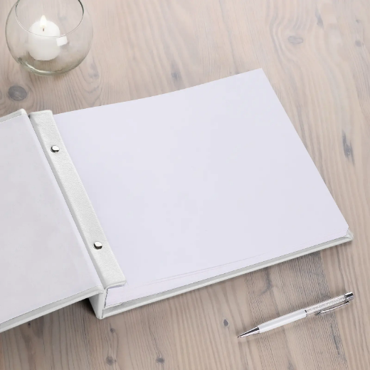 Picture of Eco Leather Memorial Condolence Book