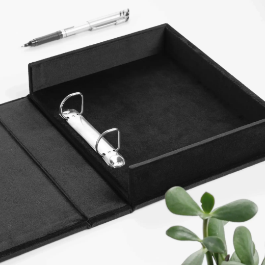 Picture of Velvet Ring Binder Box