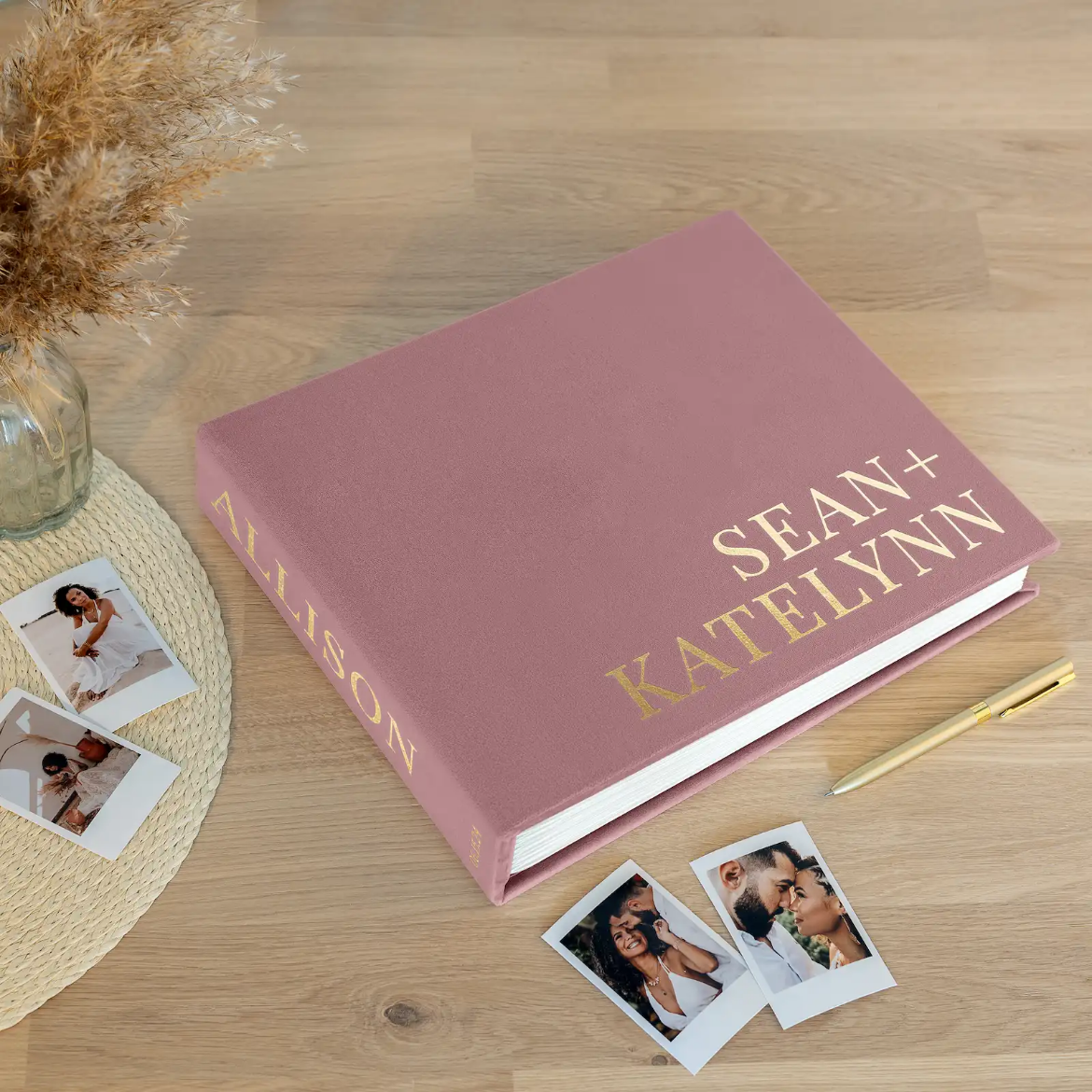 Picture of Velvet Wedding Guest Book