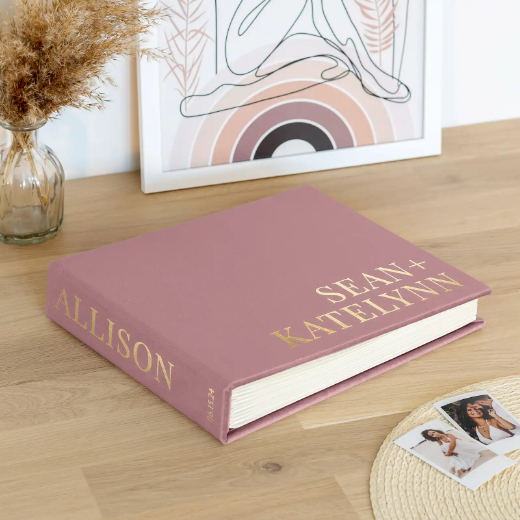 Picture of Velvet Wedding Guest Book