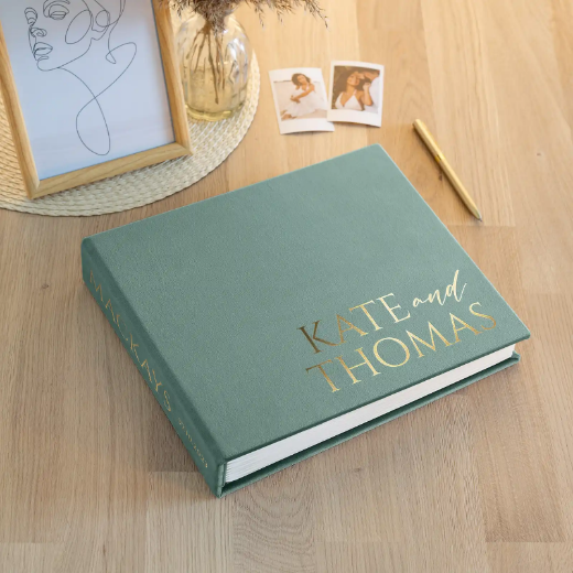 Picture of Velvet Wedding Guest Book W155