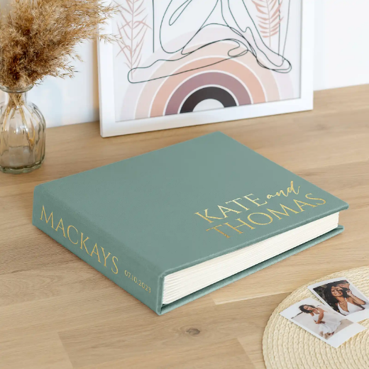 Picture of Velvet Wedding Guest Book W155