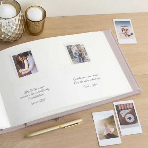 Picture of Velvet Wedding Guest Book W172