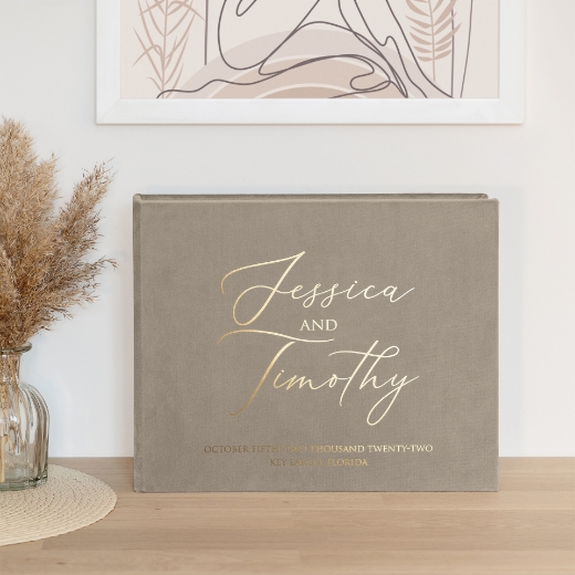 Picture of Velvet Wedding Guest Book W95