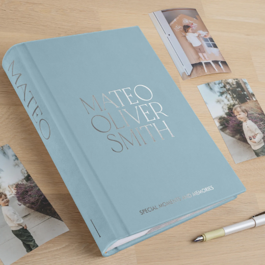 Picture of Velvet Baby Slip In Photo Album for 300 4x6 Photos, Design B117