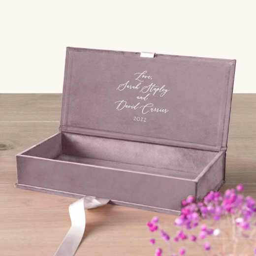 Picture of Velvet Baby Keepsake Box Ribbon Closure, Design B67