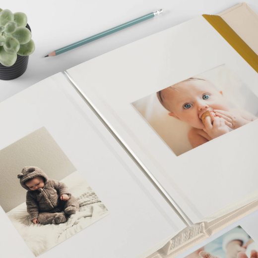 Picture of Eco Leather Baby Self Adhesive Photo Album, Design B10 UV