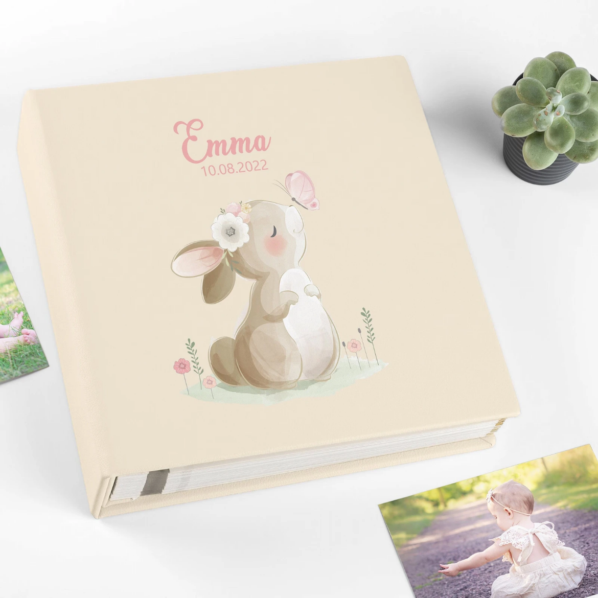 Picture of Eco Leather Baby Self Adhesive Photo Album, Design B10 UV