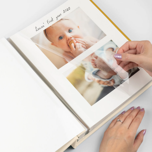 Picture of Eco Leather Baby Self Adhesive Photo Album, Design B10 UV