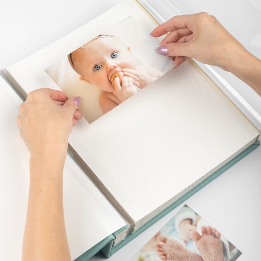 Picture of Eco Leather Baby Self Adhesive Photo Album, Design B2 UV