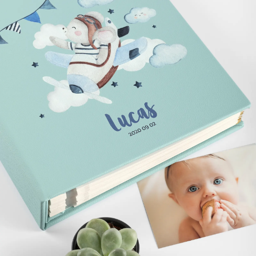 Picture of Eco Leather Baby Self Adhesive Photo Album, Design B2 UV