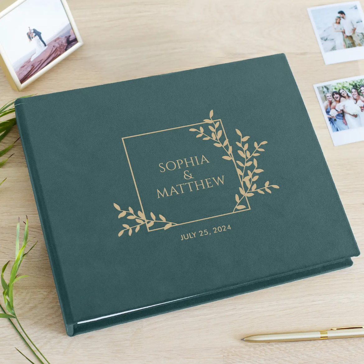 Picture of Velvet Wedding Guest Book