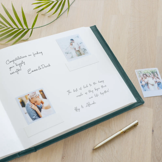 Picture of Velvet Wedding Guest Book