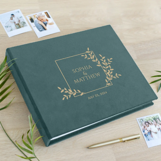 Picture of Velvet Wedding Guest Book