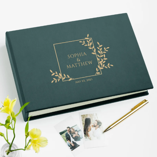 Picture of Velvet Wedding Guest Book