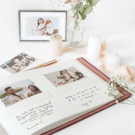 Picture of Velvet Wedding Guest Book