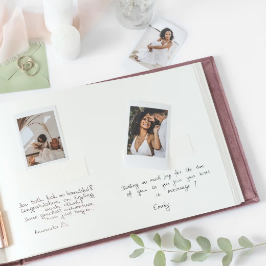 Picture of Velvet Wedding Guest Book
