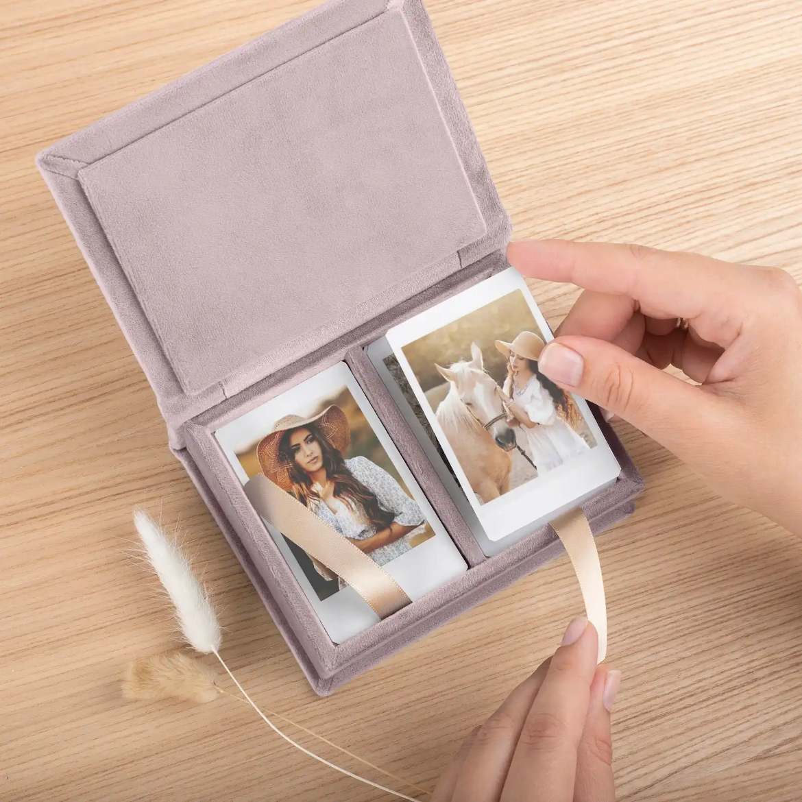 Picture of Velvet Keepsake Box for Instant Photos