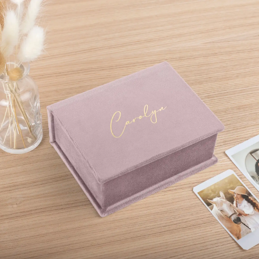 Picture of Velvet Keepsake Box for Instant Photos